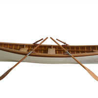 Clinker Built Whitehall Row Boat Model Sculpture