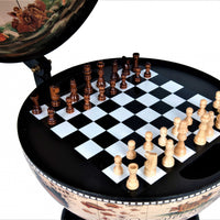 13" x 13" x 20" White Globe 13 inches with Chess Holder