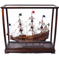 Classic Brown For Mid-size Tall Ship - Display Case