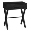 18.25" X 12" X 22.25" Black Metal Accent Table