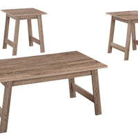 Dark Taupe Table Set - 3Pcs Set