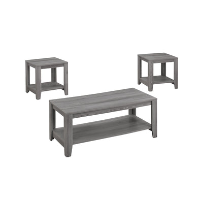 Grey Table Set 3Pcs Set