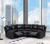 80" X 80" X 39" Black Sectional