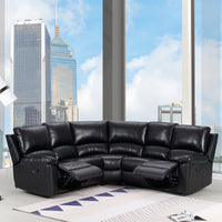 80" X 80" X 39" Black Sectional