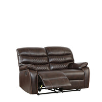 62" X 38" X 40" Dark Brown Loveseat