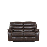 144" X 76" X 80" Dark Brown Sofa Love