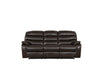 144" X 76" X 80" Dark Brown Sofa Love