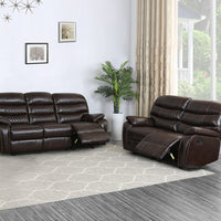 144" X 76" X 80" Dark Brown Sofa Love