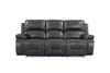 166" X 80" X 80" Gray Power Reclining Sofa Love