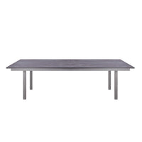 108" X 60" X 30" Dark Gray Ceramic Glass Game Table