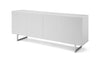 79" X 18" X 32" White Metal Buffet