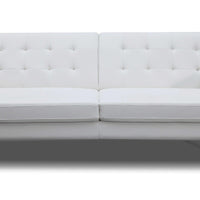 80 X 45 X 13 White Stainless Steel Sofa Bed