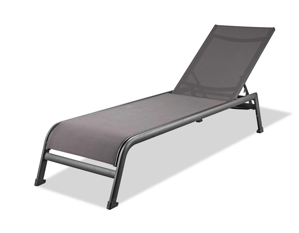 23" X 81" X 13" White Aluminum Chaise