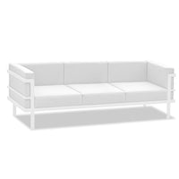 58" X 27" X 28" white Aluminum Coffee Table