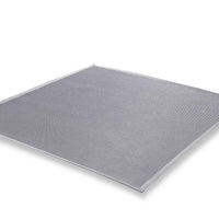 59" X 55" Light Gray Sunbrella Indoor Outdoor Small Rug