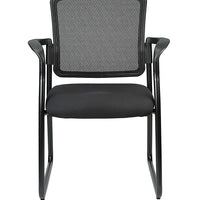 25.5" x 23.5" x 35.5"Black Mesh Fabric Guest Chair