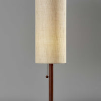 Slim Silhouette Walnut Wood Table Lamp