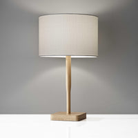 Cozy Cabin Natural Wood Table Lamp