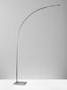 Futuristic Brushed Steel Metal Led Arc Floor Lamp