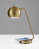 Retro Antiqued Brass Wireless Charging Station Desk Lamp