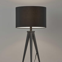 Treble Black Metal Table Lamp