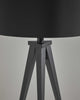 Treble Black Metal Table Lamp