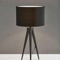 Treble Black Metal Table Lamp