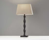 Set of 2 Black Metal Sculptural Table Lamps