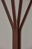 16.5" X 16.5" X 68.25" Walnut Coat Rack