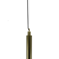 Matte Brass Cylindrical Pendant Lamp