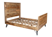 Natural Tones Iron Wood King Size Bed