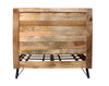 Natural Tones Iron Wood King Size Bed