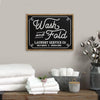 Wash and Fold Vintage Look Wood Framed Wall Art