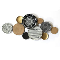 Boho Medley Metal &amp; Wood Plates Wall Decor