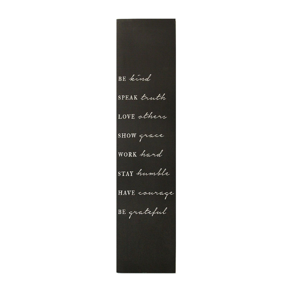 Matte Black "Be Kind" Wall Decor