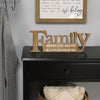 Family Where Life Begins Rustic Wood Wall Decor