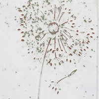 Floral Dandelion Metal Panel Wall Decor