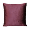 Merlot Purple Textured Velvet Square Pillow