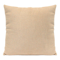 Square Sand Beige Tweed Textured Throw Pillow