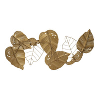 Gold Metal Leaf Centerpiece Wall Decor