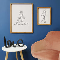 Modern Love Typography Tabletop Decor