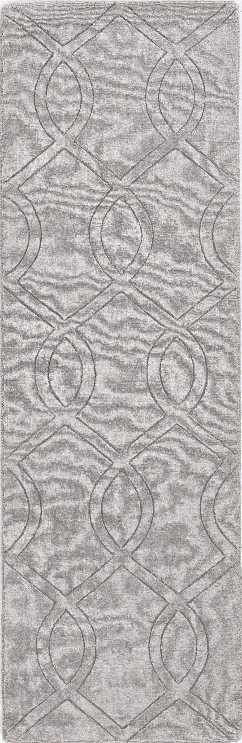 90" X 114" Taupe Polyester Rug