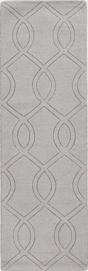 90" X 114" Taupe Polyester Rug