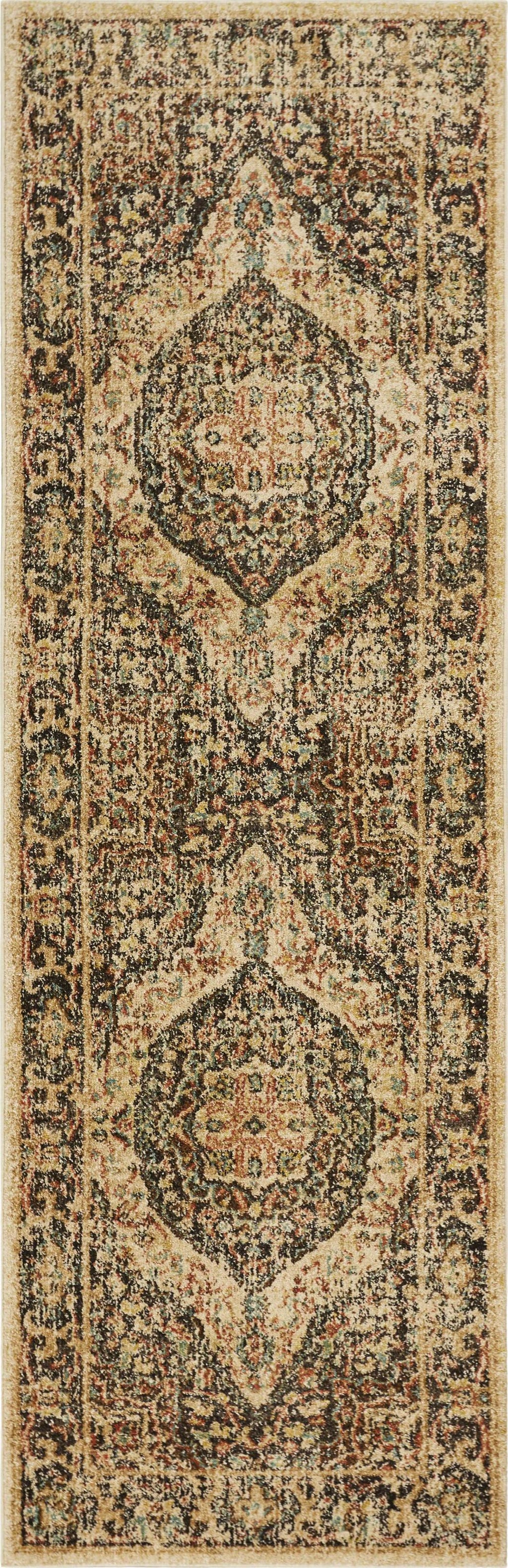 63" X 91" Mocha Polypropylene Rug