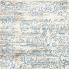 7'x10' Ivory Blue Machine Woven Distressed Traditional Indoor Area Rug