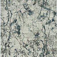 3' x 5' Ivory or Mist Abstract Viscose Area Rug