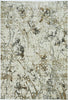 3' x 5' Ivory or Gold Abstract Viscose Area Rug