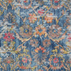 63" X 91" Blue Polypropylene Rug