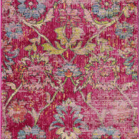 63" X 91" Pink Polypropylene Rug