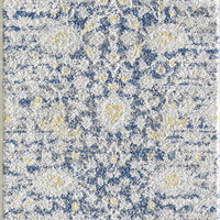 94" X 123" Blue or Grey Polypropylene Rug